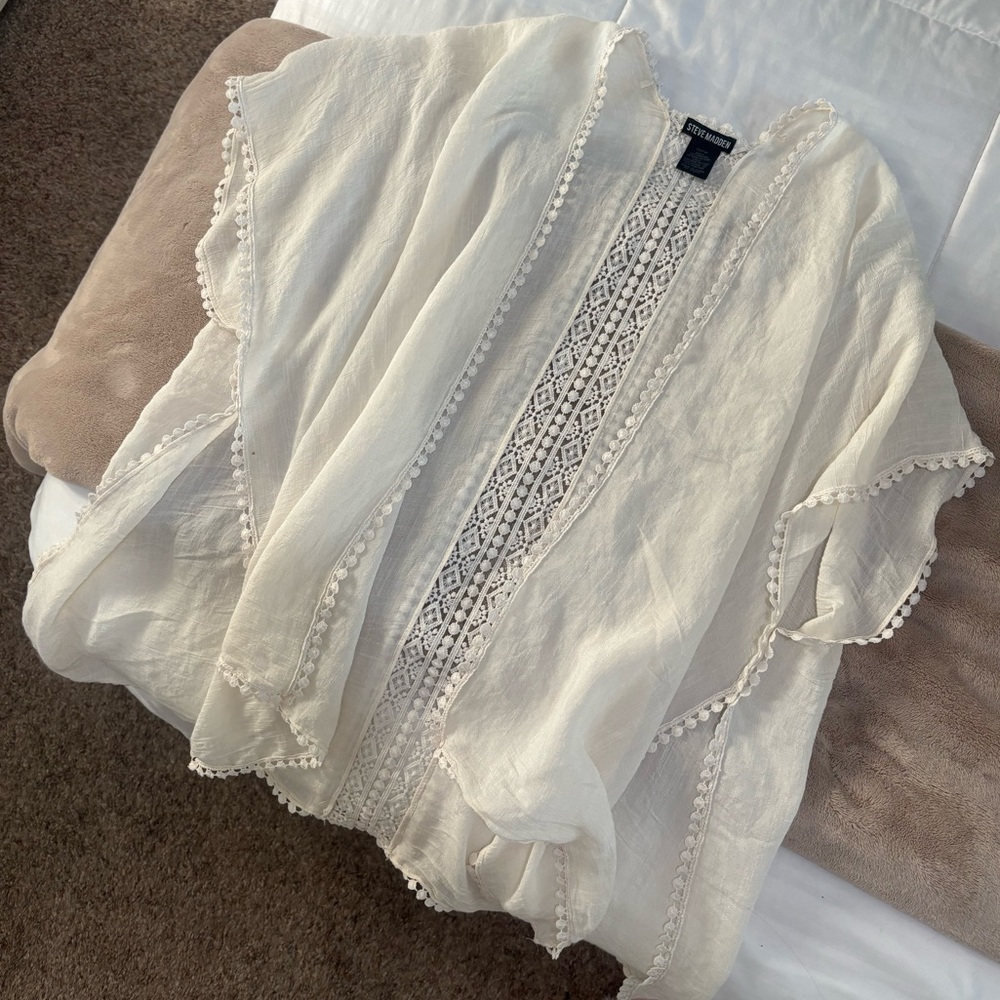 Steve Madden Ivory Lace Trim cover